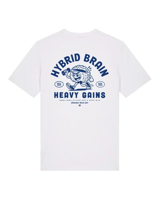 Streetwear Gym Brand - White Thundernoise Own The Pace GYM