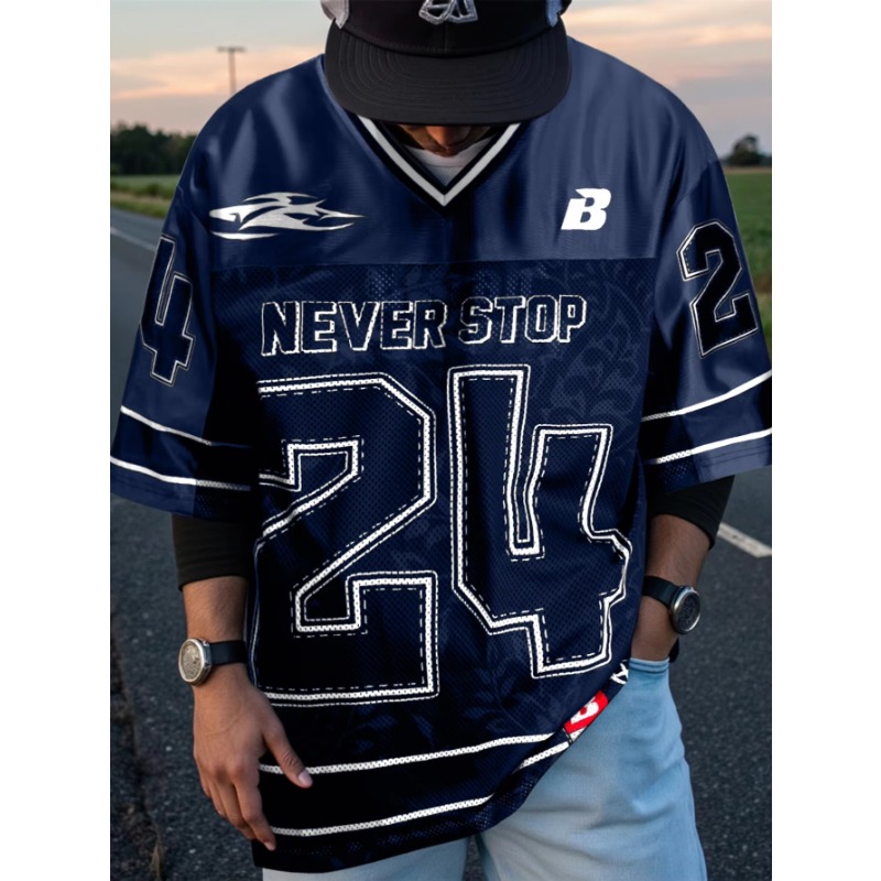 Streetwear Brand Football Jersey - 2026 Summer Vintage Men's Oversized Streetwear