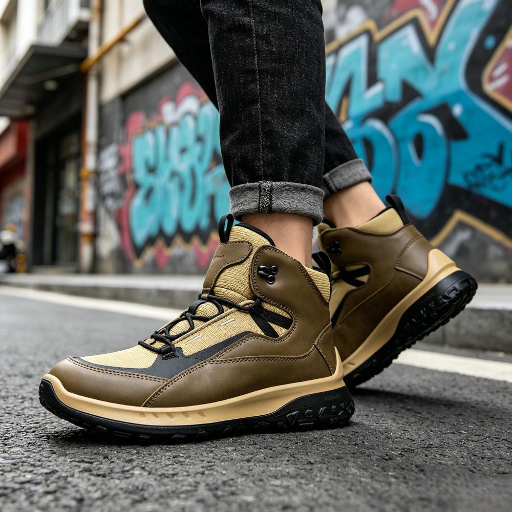 High Top Leather Shoes Men Lux - Streetwear Brand Designs review and price