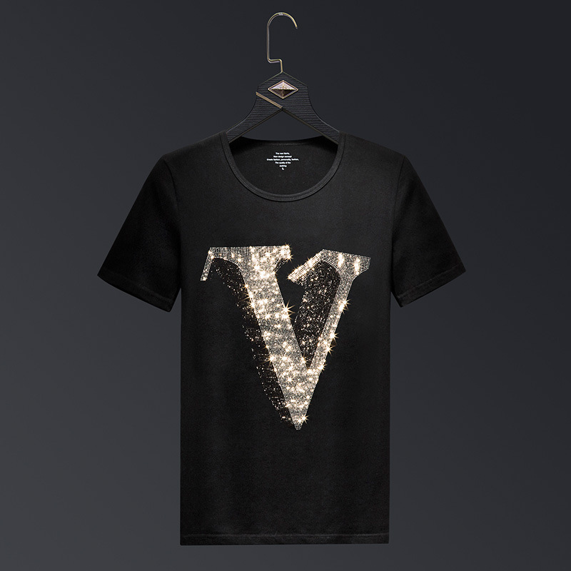2025 Letter Rhinestones T Shir - Streetwear Brand England review and price