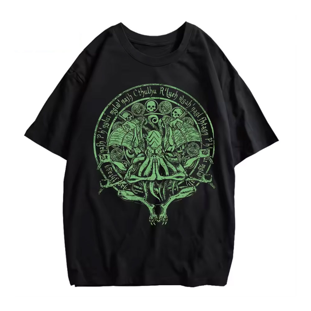 Large And Tall Size Green Cthu - Streetwear Brand England review and price