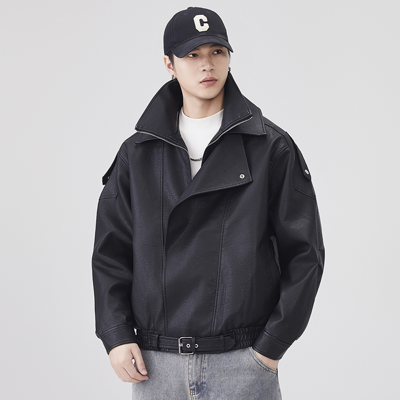 Autumn Winter Leather Jacket M - Streetwear Clothing Brand review and price