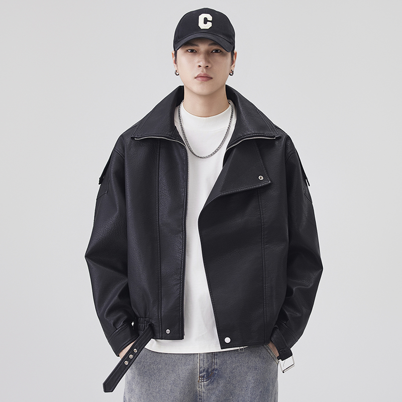 Autumn Winter Leather Jacket M - Streetwear Clothing Brand review and price