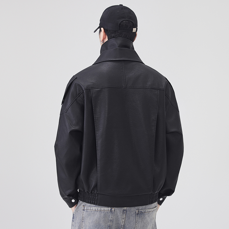 Autumn Winter Leather Jacket M - Streetwear Clothing Brand review and price