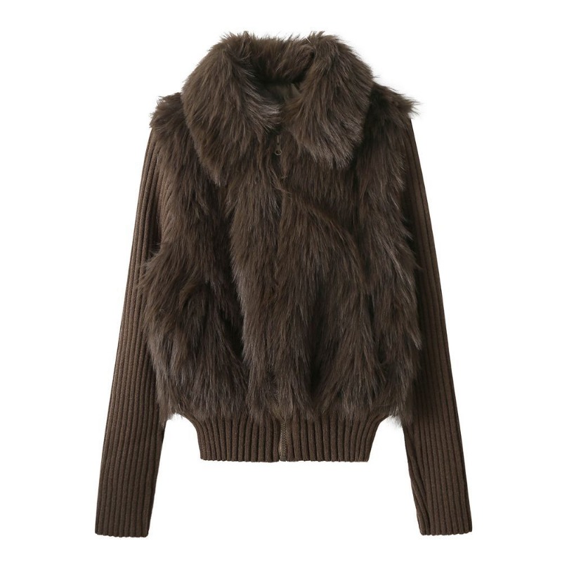 Winter Faux Fur Jacket Women F - Streetwear Clothing Brand review and price