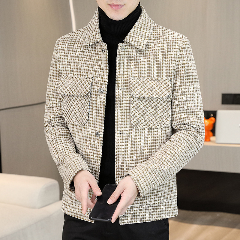 Brand Winter Plaid Woolen Jack - Streetwear Clothing Brand review and price