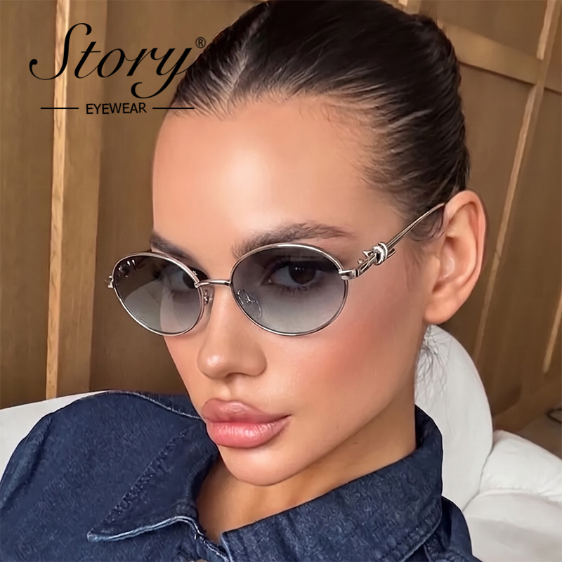 STORY Retro Metal Frame Oval S - Streetwear Brand Designs review and price