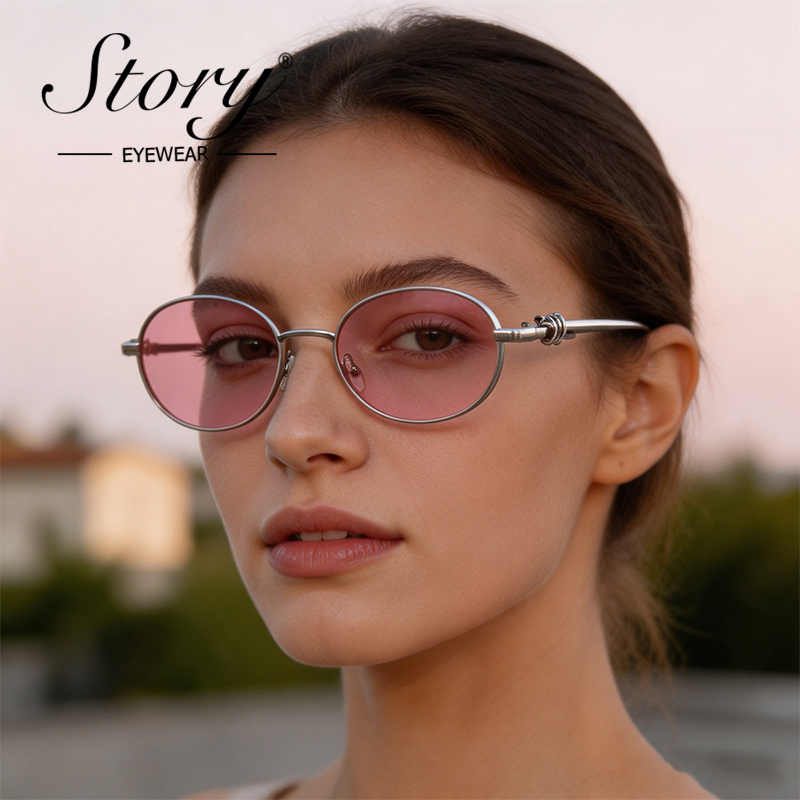 STORY Retro Metal Frame Oval S - Streetwear Brand Designs review and price